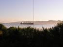 Shipping traffic in the Columbia behind the low band vertical