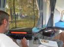 Mara's president, Jim, KI8JD, operating 20 Meter CW. A wonderful weekend was had by all.