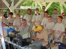 We were fortunate to have Boy Scout Troop 433 from Orange Park, Florida visit our station on their way to the Nantahala River which is located in North Carolina.  To our delight several were interested in learning about Amateur Radio.