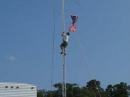 Putting the Flag on our tower 2
...