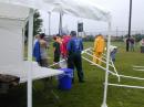 Great South Bay ARC - early Saturday morning. Setting up despite the rain.