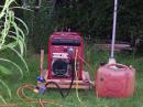 Generac 4000 generator hooked up and running