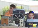 Nephew Caleb making his first DX contact..