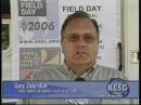 Club Secretary Gary Zabriskie, N7ARE, who was "volunteered" is being interviewed on the KCSG-TV News story about the Dixie Amateur Radio Club Field Day activity. This is the thanks I get for wearing a buttoned dress shirt with the Club's logo on it! 