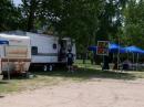 Our home for 24 hours, complete with lounge, dining and kitchen areas.