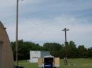 The multi-monoband dipole. The Reno County CERT trailer is underneath.