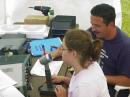 School Club K0KID's first ever Field Day with nearly 200 contacts.  15 mtrs was a great training ground -- always busy, but not jammed up with QRM. This is Laticia, KC0LKF, at the controls