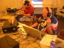 Washington County EC Ben Johnson, N7OGM slugs it out on 20 meters for Field Day contacts.