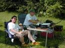 Sean (KB8JNE) and Larry (K8BBQ) work 160 CW and 2mtr SSB.