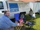 Leonard (WB8ZKI) works a 40 meter contact.