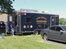 Our shack for the next 24 hours, the Lake County Department of Homeland Security Communications Trailer.
