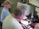 John, W9WY (closest) and Rick, WB9VRG working the phone station.