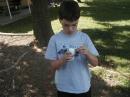 WO8VET putting together the 2m dipole.