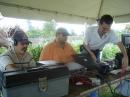 KP4NNC, NP3A and NP3OD tuning up the equipment and cheking the computer network work