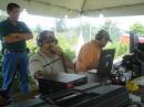 Operating 15m phone and 20m CW with "Bodyguard" KP4GL watching