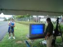 Helping KP4IA directing the ATV antenna