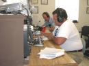 Rear is N6USP making PH contacts. Front is KI4PML making CW contacts. CW was a first for the club this year.