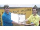 And Orlando Gotay-WP4NPV presenting acting PRARL President Francisco-NP3OD a Proclamation of the city of San Juan