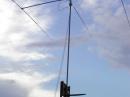 The 20M monobander, on it's sky-hook, with the beautiful Minnesota blue sky.