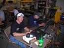 Ralph-K0IR, working the VHF station along side Mitch-KC0JFY at the GOTA station.