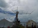 KG4IPO putting TH6DXX on crank-up tower