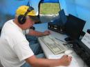 Bruce N8DJX working the pileup on SSB.