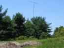 The 6 meter antenna designed by Bill W8JGU, placed 250' from the CW tent per WB8K's requirements!