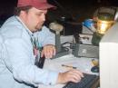 Eric Weber (KC0AHK) operates on HF about 03:00 LST June 25.