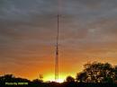Sunset on the six meter stack