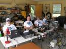 The whole crew setup and in position  bring on Field Day!