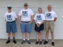 The best looking legs in Amateur Radio  eat your heart out! N3DUE  Alan, KI4OUC  Matt, N3YAC  Aileen and WA3FAE - Forrest
