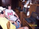 Al and Son Alex making contacts on 15 meters. Good Work Alex!