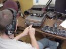 Here is Ken AG4IM, figuring out the controls of the TS2000X