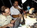 Randy, AH6GR and Ed, KH6REO grinding out 40M contacts during the middle of the night.