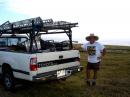 Club president, Tom, KH7CC, after packing up all the field day equipment.