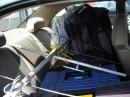 Fully loaded, no place for a passenger.