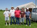 From left to right:
Ray Scott (N4RAJ)
Terry Scott (NV8E)
Herman Tibbs (KC8VJD)
Joshua Tibbs (no call yet)
Rick Botos (KC8MVK)
Dave Hendricks (N8HSO-not pictured)