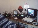 K7XC "Radio Central" As It Exists In Late November 2006. IC746 for 50 Mhz, IC705mkIIg for 144, 222, and 432 Mhz. All WSJT Capable. The GLA1000B HF Amp Will Be Converted To 50 Mhz Soon, More On That Project Later. 