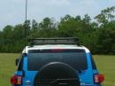 View of hamstick on back of my SUV...no beam antenna here or radial wires...just pure Mobile ham radio.  