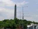 N2SE's 5 Beams with the backdrop of the High Point War Veterans Memorial Obelisk.