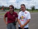 Robin-KC0BSC OU ARC President and John Thomason-WB5SYT ponder FD 2007 from the NWS site and anticipate a strong and fun filled emergency growth experience that FD promotes. Could those be developing storms in the background?