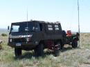 Pinzgauer and trailer set up for Field Day