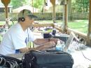 Greg Gawron WX8V working some CW at the Auxillary Station