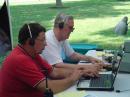 John Farrish NM4N and Paul Schrader N4XM at the CW station working 20 meters