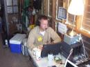Inside the operating shack, with Jon K6EWN making contacts. (c)2007 Chuck Harding K6CKT ALL RIGHTS RESERVED