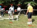 The old guys putting a shelter together