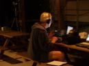 Bob, W0BR, doing some night operating