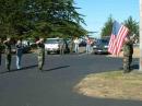 Civil Air Patrol Cadets raising the flag to start the day.