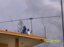 AT THE END OF FIELD DAY ,THE HARD WORK, TAKING OUT THE ANTENNAS, WORK BY PACO KP4JFL,RAFA NP4VO AND HECTOR KP4FGL
