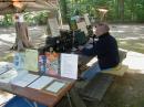 Another view of the W4AWM operation showing the information table.  Signs on top of the rigs impart additional information